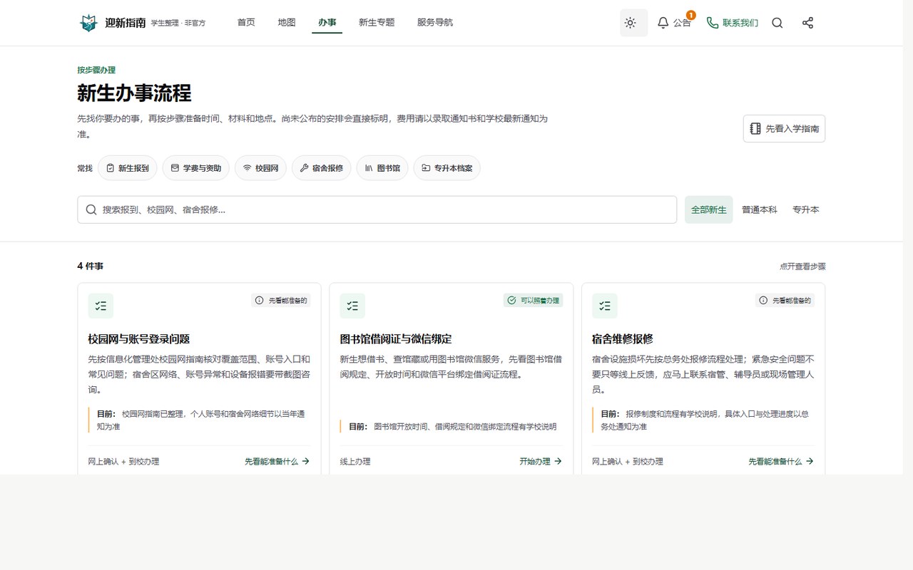 办事流程 — 分步骤说明与所需材料
